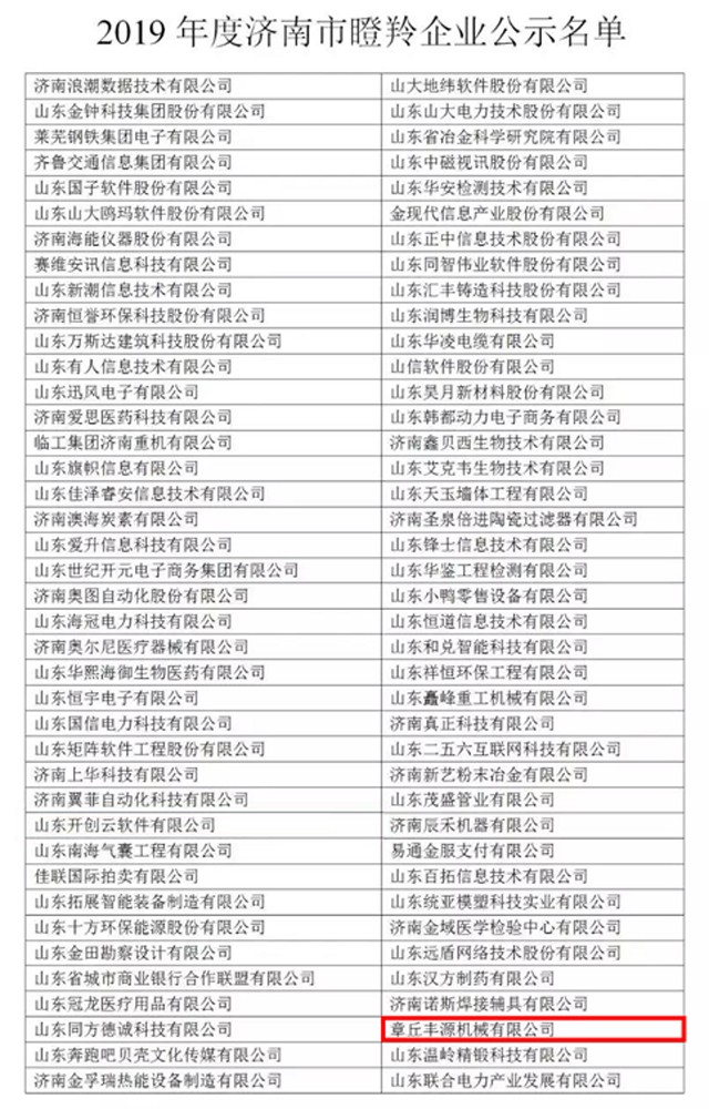 章丘香蕉影视成功入圍2019年度濟南市瞪羚企(qǐ)業 章(zhāng)丘香蕉影视成功入圍2019年度濟南市瞪羚企業
