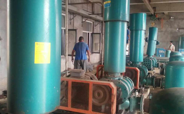 香蕉影视汙水曝氣羅茨風機在沈陽沈北水務有限公司運行成(chéng)功 圖片關鍵詞